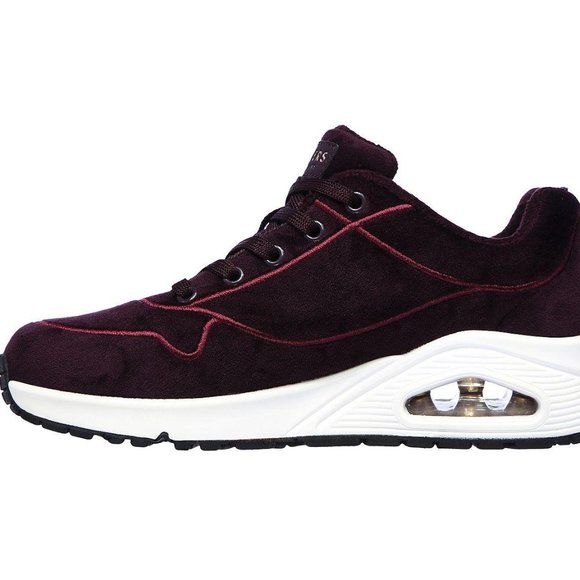 SOLD!  SKECHER STREET Plum Fuzz Uno Sneaker, 9M - Picture 6 of 6